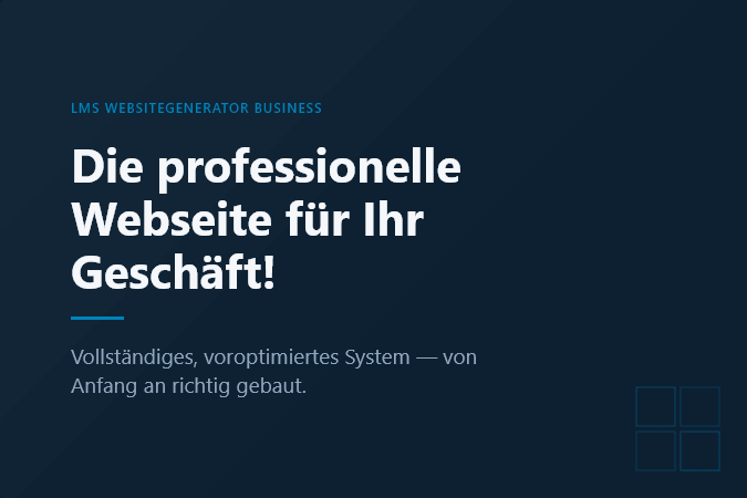 LMs Webseiten: Die professionelle Webseite für´s Geschäft!